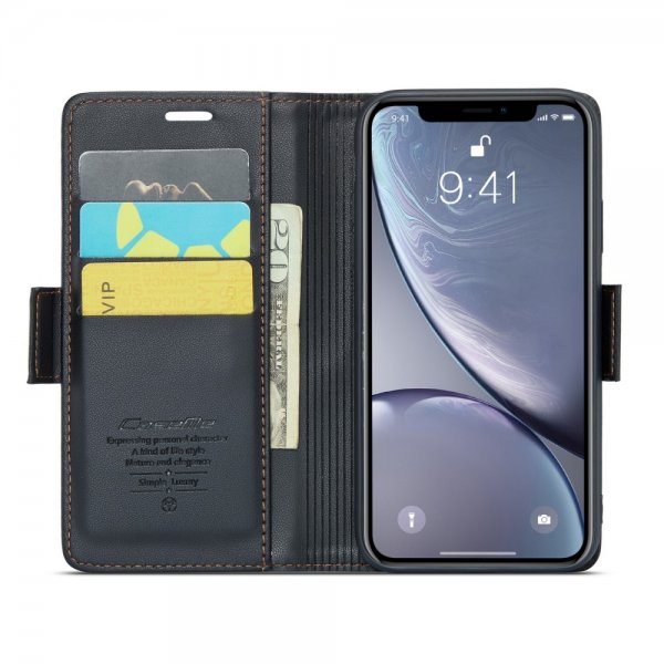CaseMe iPhone Xr Etui 023 Series Svart