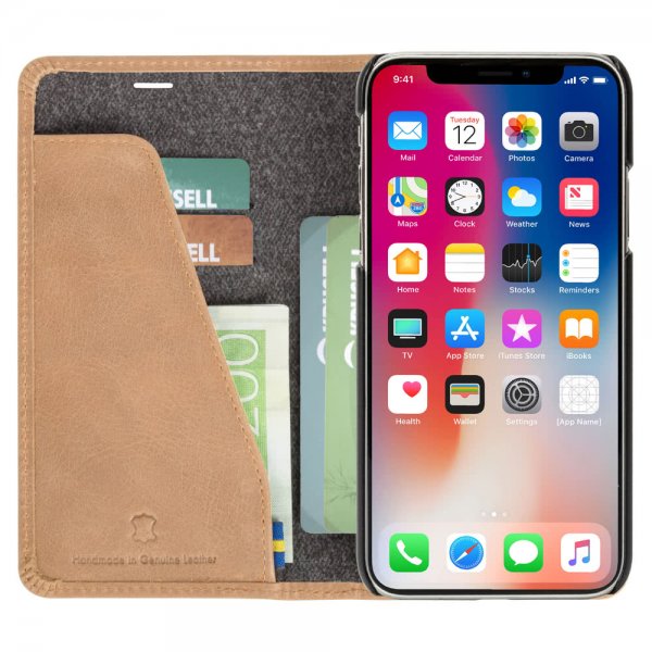 Krusell iPhone Xr Etui Sunne FolioWallet Vintage Nude