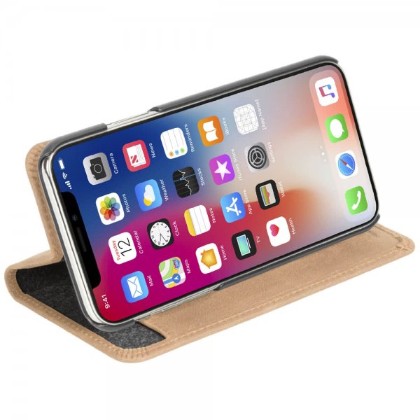 Krusell iPhone Xr Etui Sunne FolioWallet Vintage Nude