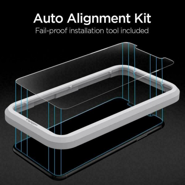 Spigen iPhone Xr/iPhone 11 Skjermbeskytter GLAS.tR ALIGNmaster 2-pack