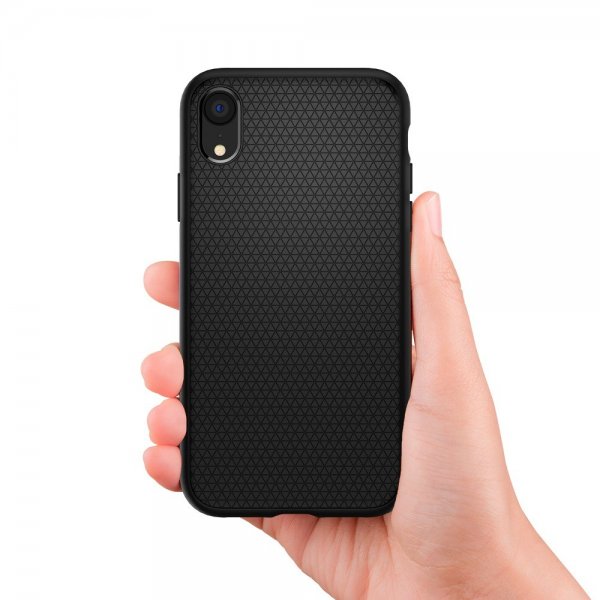 Spigen iPhone Xr Deksel Liquid Air Matte Black