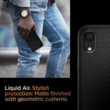 Spigen iPhone Xr Deksel Liquid Air Matte Black