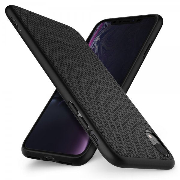 Spigen iPhone Xr Deksel Liquid Air Matte Black