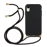 iPhone Xr Deksel med Stropp Svart