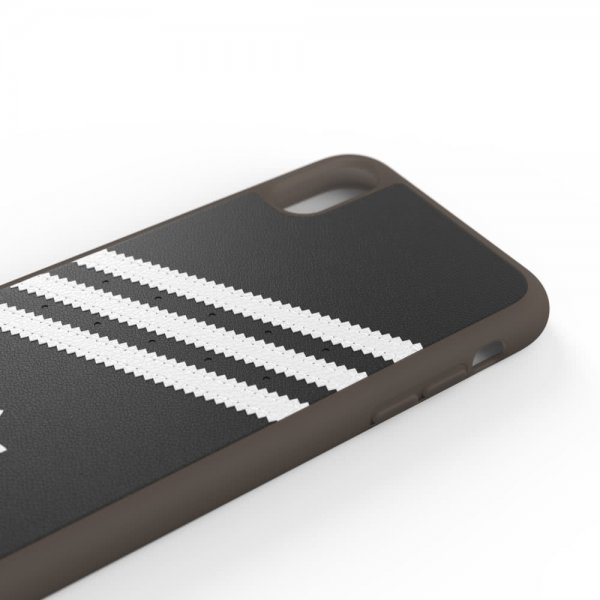 Adidas iPhone Xr Deksel OR 4 Stripes Snap Case PU SS20 Svart HHvit