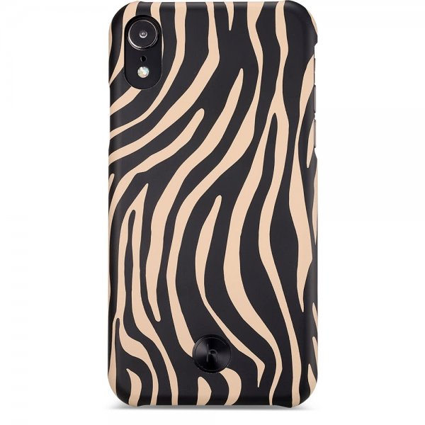 holdit iPhone Xr Deksel Paris Sand Beige Zebra