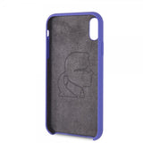 Karl Lagerfeld iPhone Xr Deksel Silikon LageRFeld GUll Logo Lilla