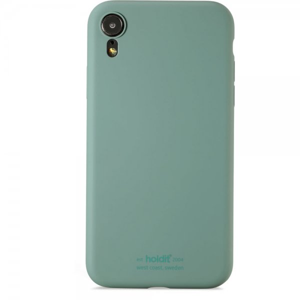 holdit iPhone Xr Deksel Silikon Moss Green