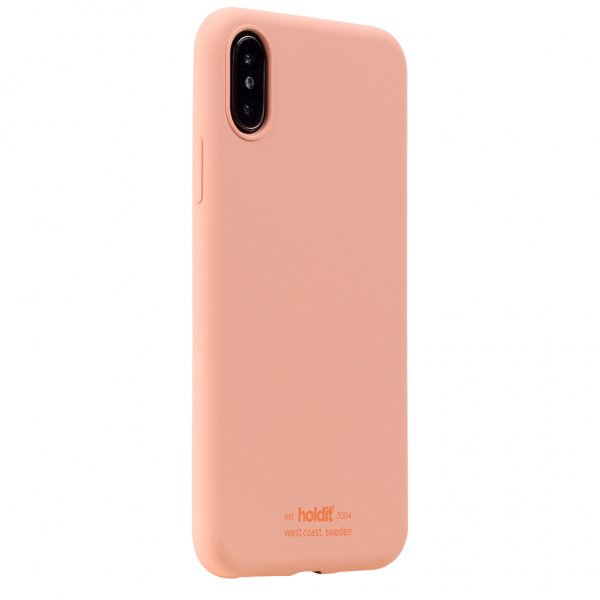 holdit iPhone X/Xs Deksel Silikon Pink Peach