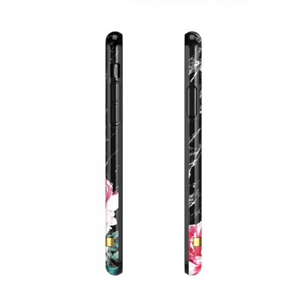 Richmond & Finch iPhone Xr Deksel Black Marble Floral
