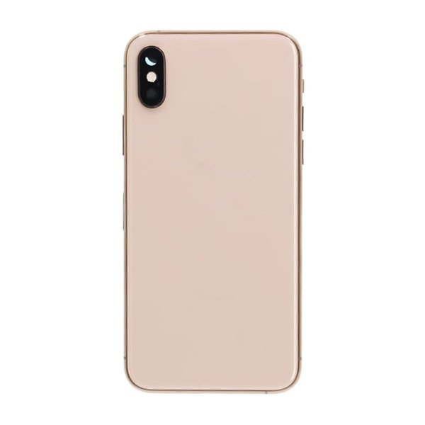 iPhone XS Bakside med Komplett Ramme Premium - Gull