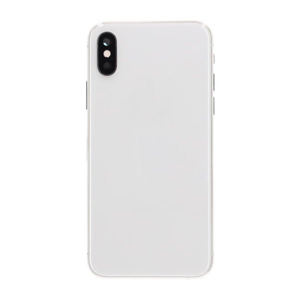 iPhone XS bakside med komplett ramme Premium - sølv