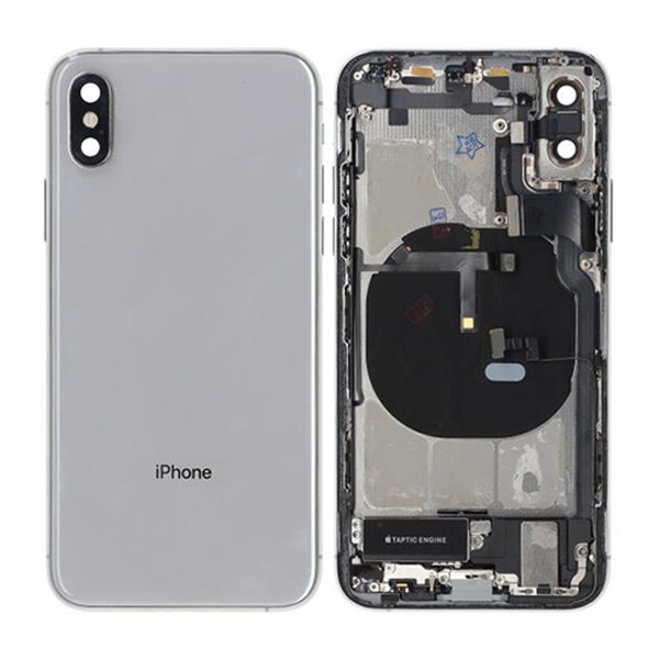 iPhone XS bakside med komplett ramme - hvit