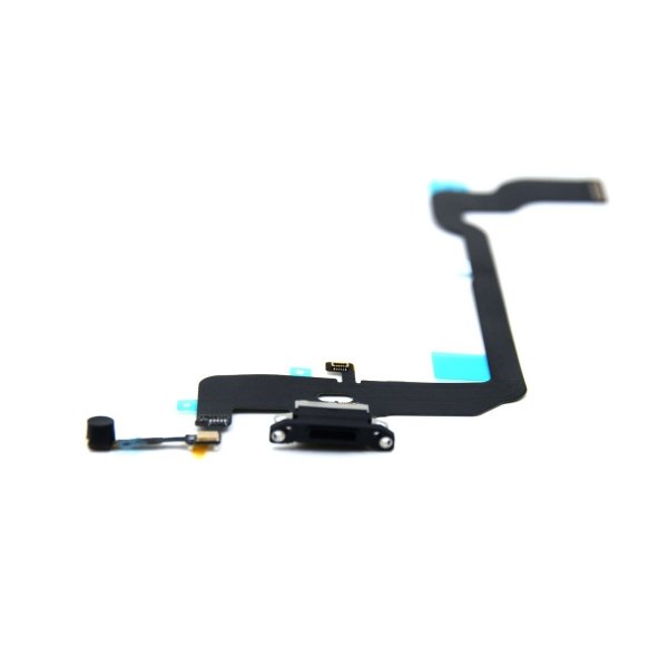iPhone XS Ladekontakt Flexkabel - Svart