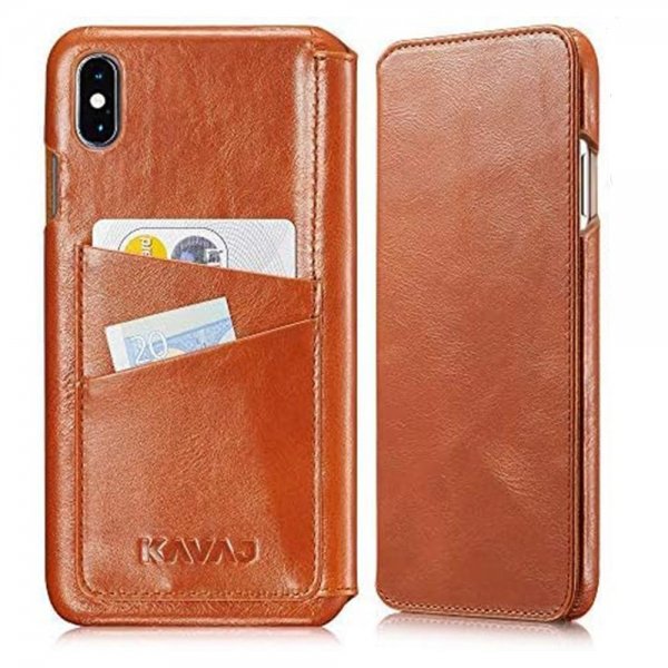 Kavaj iPhone Xs Max Etui Dallas Brun