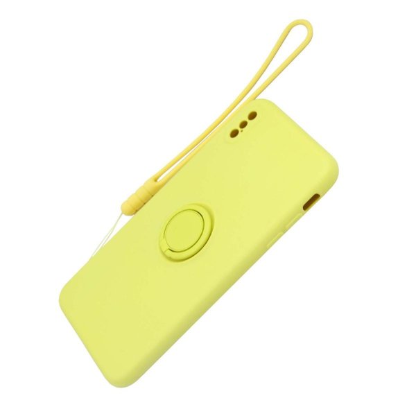 iPhone Xs Max Deksel med Ringholder Gul