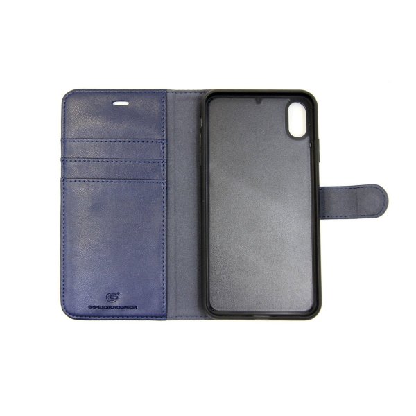 iPhone Xs Max Etui med Stativ Blå