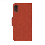 iPhone Xs Max Etui Utbrettbar Kortlomme Brun
