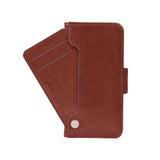 iPhone Xs Max Etui Utbrettbar Kortlomme Brun