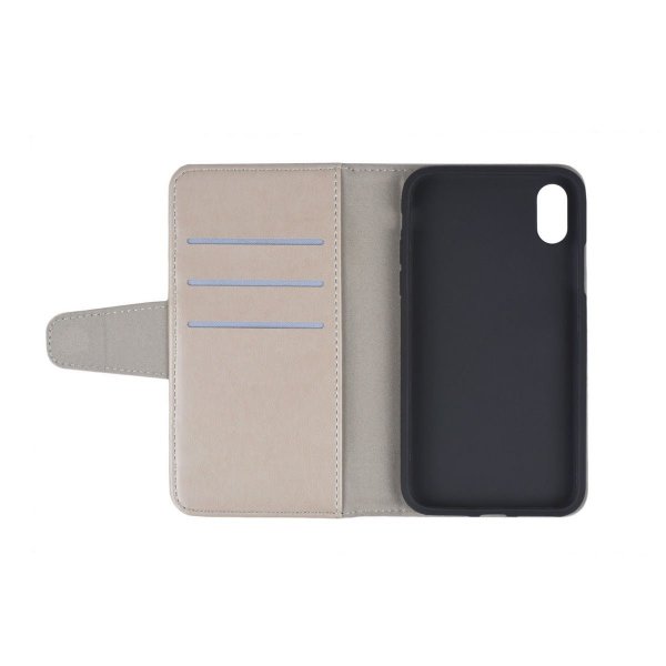 iPhone Xs Max Etui Utbrettbar Kortlomme Grå
