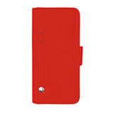 iPhone Xs Max Etui Utbrettbar Kortlomme Rød
