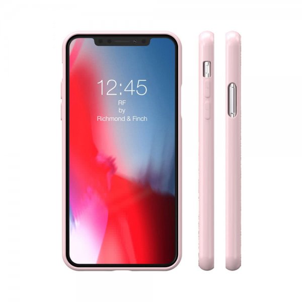 Richmond & Finch iPhone Xs Max Deksel Pink Marble Gold