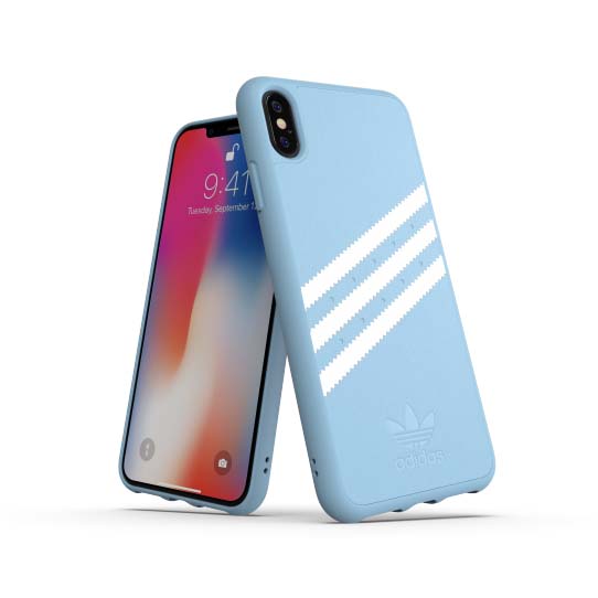 Adidas iPhone Xs Max Deksel OR Moulded Case Suede FW18 LjusBlå