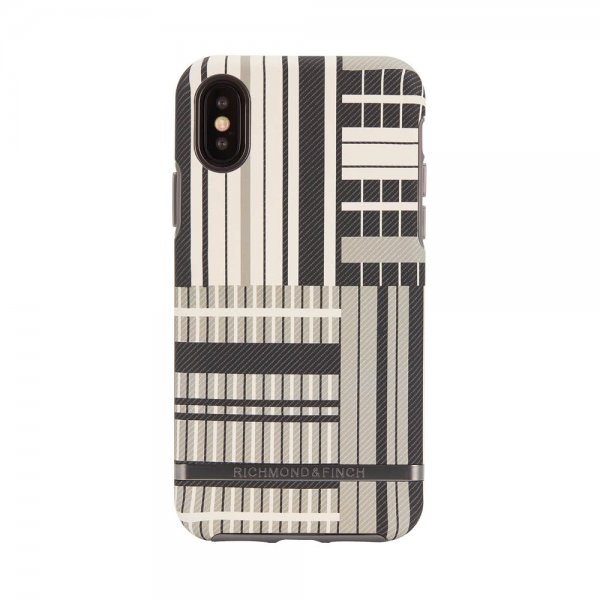 Richmond & Finch iPhone Xs Max Deksel Platinum Stripes