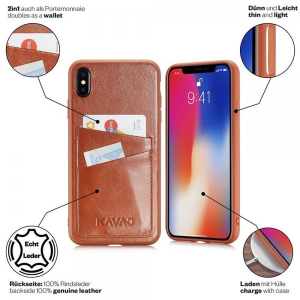 Kavaj iPhone Xs Max Deksel Tokyo Brun
