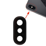 iPhone XS/XS Max kameralinse med ramme - svart