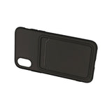 iPhone X/iPhone Xs Deksel Kortholder Svart