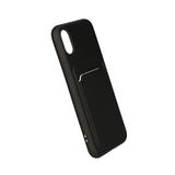 iPhone X/iPhone Xs Deksel Kortholder Svart