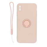 iPhone X/iPhone Xs Deksel med Ringholder Rosa