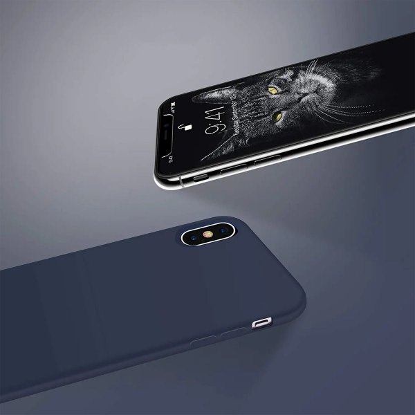 Rvelon iPhone X/iPhone Xs Deksel Silikon Blå