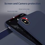 Rvelon iPhone X/iPhone Xs Deksel Silikon Blå