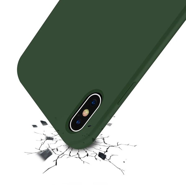Rvelon iPhone X/iPhone Xs Deksel Silikon Grønn