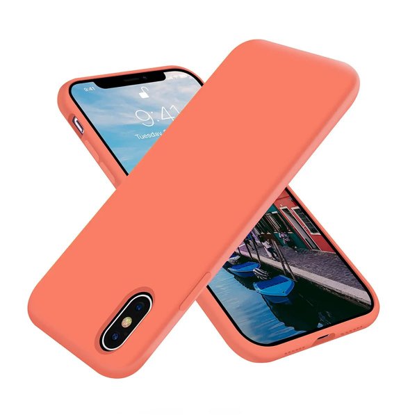 Rvelon iPhone X/iPhone Xs Deksel Silikon Rosa