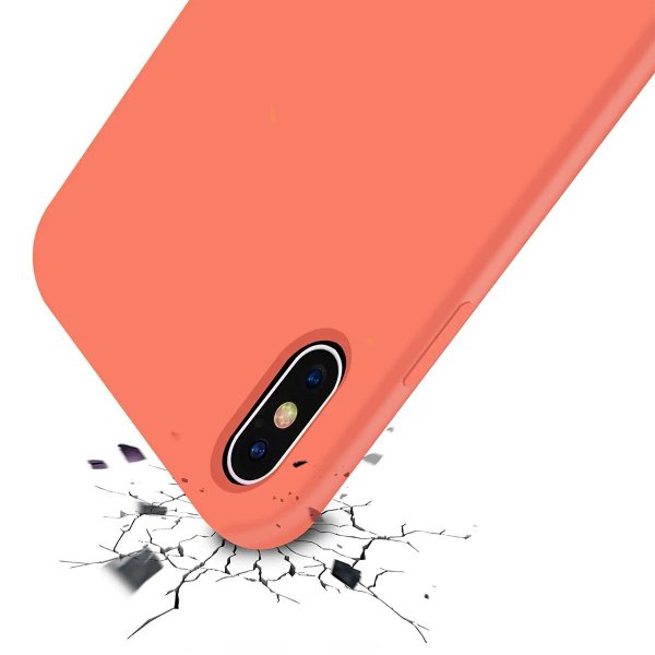 Rvelon iPhone X/iPhone Xs Deksel Silikon Rosa