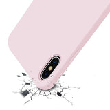 Rvelon iPhone X/iPhone Xs Deksel Silikon Sandrosa