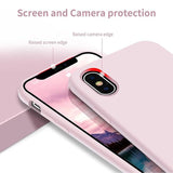 Rvelon iPhone X/iPhone Xs Deksel Silikon Sandrosa