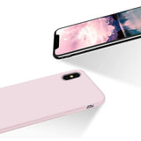 Rvelon iPhone X/iPhone Xs Deksel Silikon Sandrosa