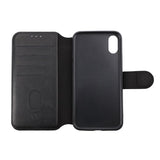 Rvelon iPhone X/iPhone Xs Etui Utbrettbar Kortlomme Svart