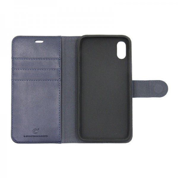 iPhone X/iPhone Xs Etui med Stativ Blå