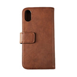 Rvelon iPhone X/iPhone Xs Etui Ekte Skinn Brun