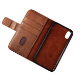 Rvelon iPhone X/iPhone Xs Etui Ekte Skinn Brun