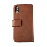 Rvelon iPhone X/iPhone Xs Etui Ekte Skinn Brun