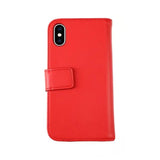 Rvelon iPhone X/iPhone Xs Etui Ekte Skinn Rød