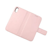 Rvelon iPhone X/iPhone Xs Etui Ekte Skinn Rosa