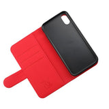 Rvelon iPhone X/iPhone Xs Etui Detachable Wallet Case Rød