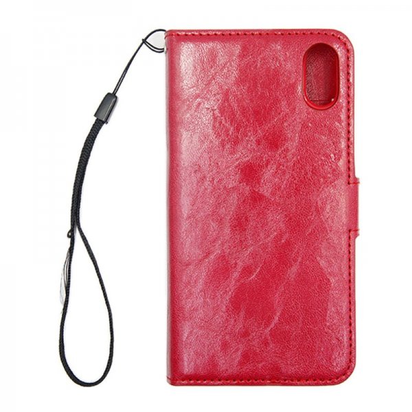 iPhone X/iPhone Xs Etui Detachable Wallet Case Rød